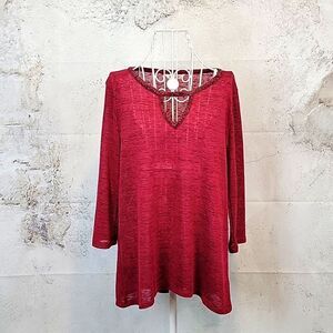Juicy Couture burgundy tunic top Women's  Size M